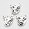 Tibetan Style Alloy Pendants TIBEP-T009-10AS-RS-1