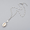Cowrie Shell Beads Jewelry Sets SJEW-JS01008-2