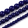 Opaque Solid Color Glass Beads Strands GLAA-T032-P4mm-03-4