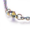 Vacuum Plating 304 Stainless Steel Cable Chain Necklaces NJEW-F262-02-A-3