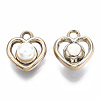 ABS Plastic Imitation Pearl Charms OACR-R248-004LG-2