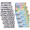 Gorgecraft 8 Sheets 2 Styles Vinyl Alphabet Self-Adhesive Waterproof Mail Box Stickers DIY-GF0007-28-1