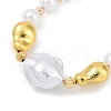 Rack Plating Brass Beaded Bracelets BJEW-P341-07A-G-2