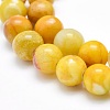 Natural Fire Agate Beads Strands G-O165-A10-8mm-3