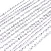 304 Stainless Steel Link Chain Bracelets NJEW-K119-28P-2