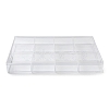 12 Grids Plastic Bead Containers with Cover CON-K002-03A-2