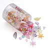 Craftdady 300Pcs 6 Style Transparent Acrylic Bead Caps TACR-CD0001-03-14