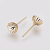 Brass Stud Earring Findings X-KK-Q675-83-2
