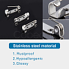 Unicraftale 304 Stainless Steel Pin Brooch Back Bar Findings STAS-UN0009-18P-5