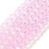 Baking Painted Transparent Glass Beads Strands DGLA-A034-J8MM-D09-1