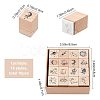 Wood Stamps DIY-WH0304-008B-2