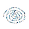 Handmade Glass Pearl Beaded Chain AJEW-JB01134-01-4
