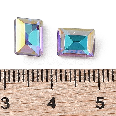 Glass Rhinestone Cabochons RGLA-L029-05A-BBLA-1