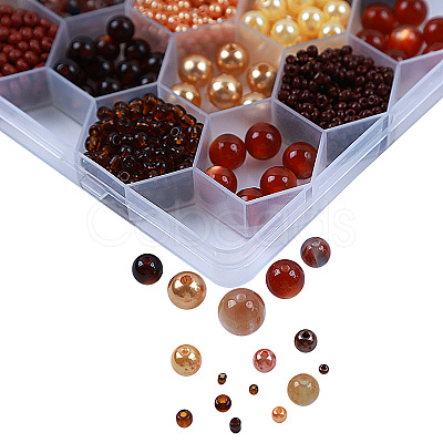 DIY 24 Style Acrylic & Resin Beads Jewelry Making Finding Kit DIY-NB0012-01C-1