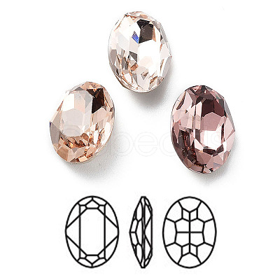 K9 Glass Rhinestone Cabochons RGLA-M016-D02-D-1