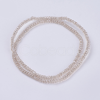 Transparent Glass Beads Strands GLAA-F079-B02-1