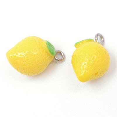 Lemon Resin Pendants RESI-R184-01-1