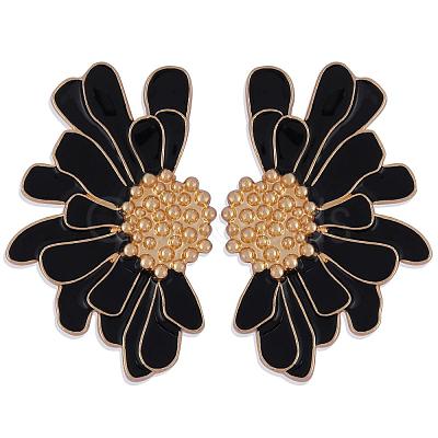 Vintage Flower Stud Earrings for Women JE1095C-1