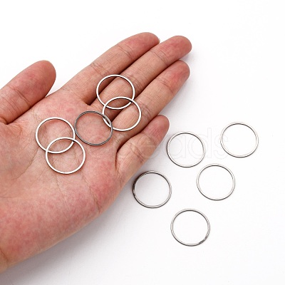 Tarnish Resistant 304 Stainless Steel Linking Ring STAS-S079-12A-1