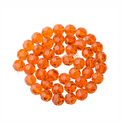 Faceted Round Imitation Austrian Crystal Bead Strands G-PH0004-12-1