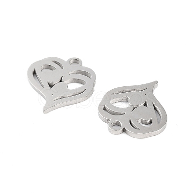 Non-Tarnish 316 Stainless Steel Charms STAS-C096-12B-P-1