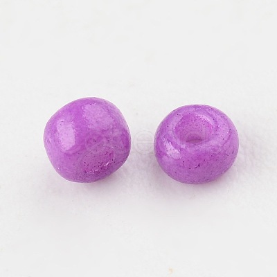 8/0 3mm Baking Paint Glass Seed Beads Loose Spacer Beads X-SEED-S002-K13-1