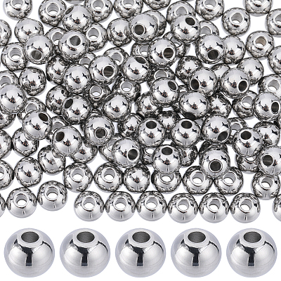 SUNNYCLUE 304 Stainless Steel Spacer Beads STAS-SC0006-87D-1