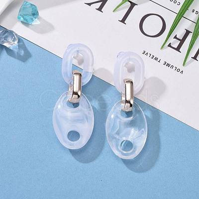 (Jewelry Parties Factory Sale)Imitation Gemstone Style Acrylic Dangle Stud Earrings EJEW-JE04344-1