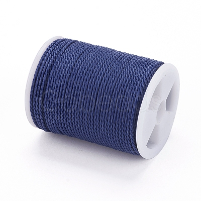 Round Waxed Polyester Cord YC-G006-01-1.0mm-21-1