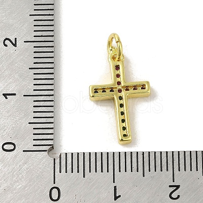 Brass Micro Pave Cubic Zirconia Pendants KK-M283-20J-02-1