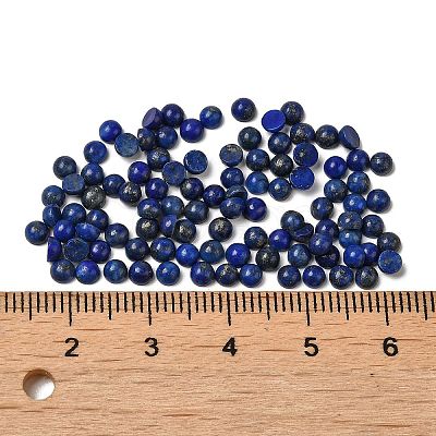 Dyed Natural Lapis Lazuli Dome/Half Round Cabochons G-G037-01C-03-1