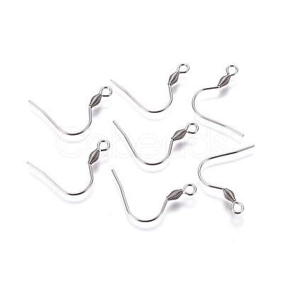 Tarnish Resistant 304 Stainless Steel Earring Hooks X-STAS-D448-038P-A-1