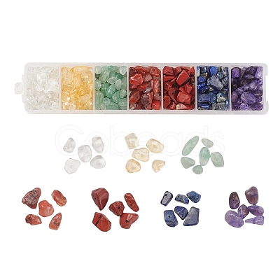 7 Style Natural Mixed Gemstone Beads G-YW0001-09-1