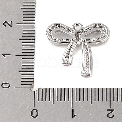 Rack Plating Alloy with Rhinestone Pendants FIND-B037-13P-1