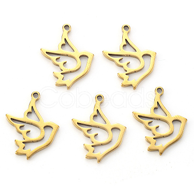 304 Stainless Steel Pendants STAS-N092-41G-1