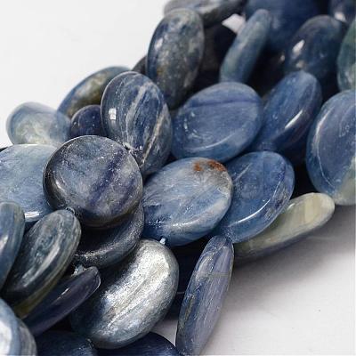 Oval Natural Kyanite/Cyanite/Disthene Bead Strands G-O139-01F-1