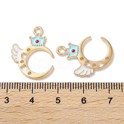 Alloy Enamel Pendants ENAM-O001-11D-G-1