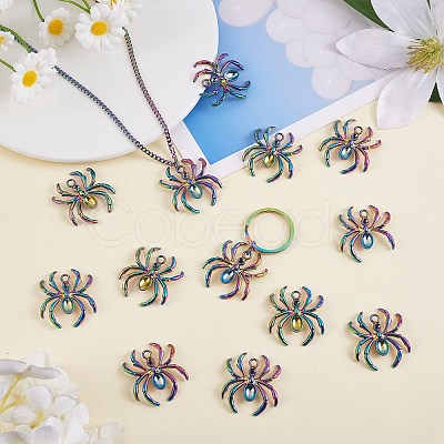 25Pcs Halloween Alloy Pendant Rhinestone Settings FIND-SZ0003-32-1