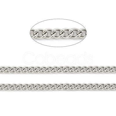 Tarnish Resistant 304 Stainless Steel Curb Chains CHS-R008-09-1