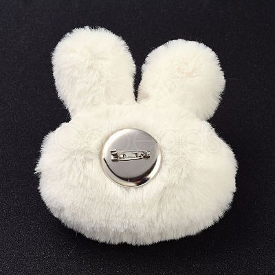 Cartoon Rabbit Non Woven Fabric Brooch JEWB-Z001-13-1