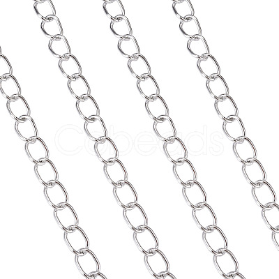 Decorative Chain Aluminium Twisted Chains Curb Chains CHA-TA0001-07S-1