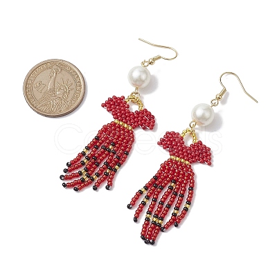 Handmade Seed Beads Dangle Earrings EJEW-MZ00138-1