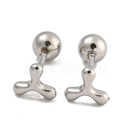 304 Stainless Steel Cartilage Earrings EJEW-B066-01A-P-1