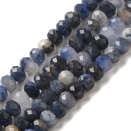 Natural Blue Aventurine Beads Strands G-G139-B06-01-A-1