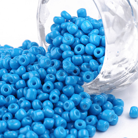 Baking Paint Glass Seed Beads SEED-S002-K17-1