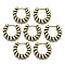 Alloy Pendants, Cadmium Free & Nickel Free & Lead Free, Ring, Light Gold, 17x18.5x3mm, Inner Diameter: 11x10mm