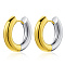 Stainless Steel Fashionable Ring Women's Earrings, Golden & Silver