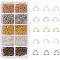 Iron Triangle Rings, Buckle Clasps, Fit For Top Drilled Beads, Webbing, Strapping Bags, Antique Bronze & Golden & Silver & Platinum & Light Gold, 6x9.5x0.8mm, 5colors, 320pcs/color, 1600pcs/box