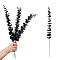 Plastic Artificial Eucalyptus Leaves, for Vase Wedding Bouquet Home Decoration, Black, 410x50mm