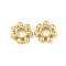 Rack Plating Zinc Alloy Spacer Beads, Long-Lasting Plated, Flower, Real 14K Gold Plated, 5x1.5mm, Hole: 1.8mm